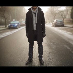 Men Club Monaco Wool Peacoat size 36